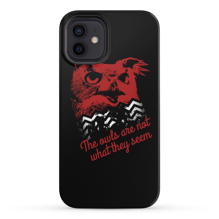 iPhone 12 mini StrongFit Twin Peaks The Owls Are Not What They Seem by Alisterny