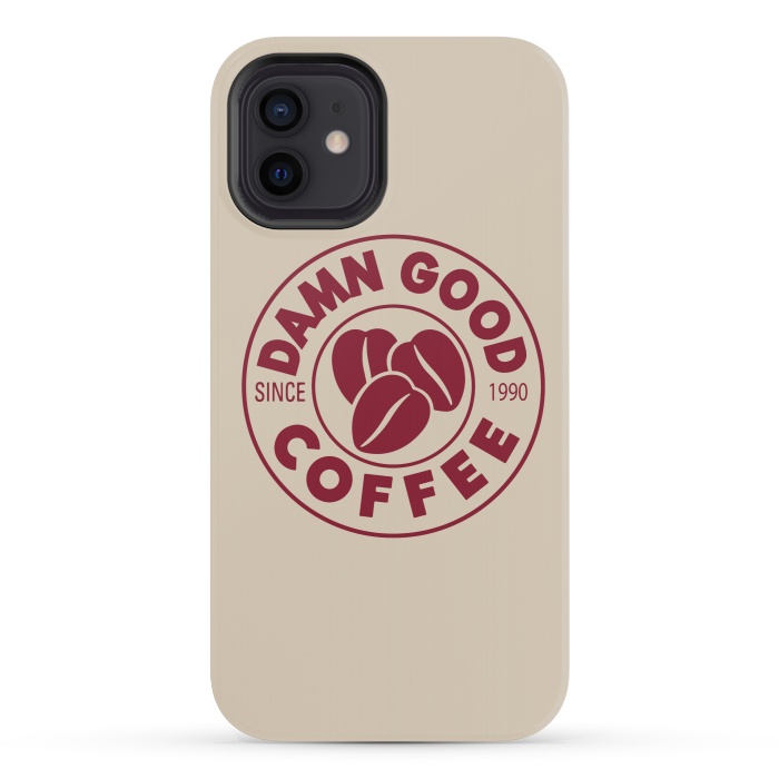 iPhone 12 mini StrongFit Twin Peaks Damn Good Coffee Costa by Alisterny