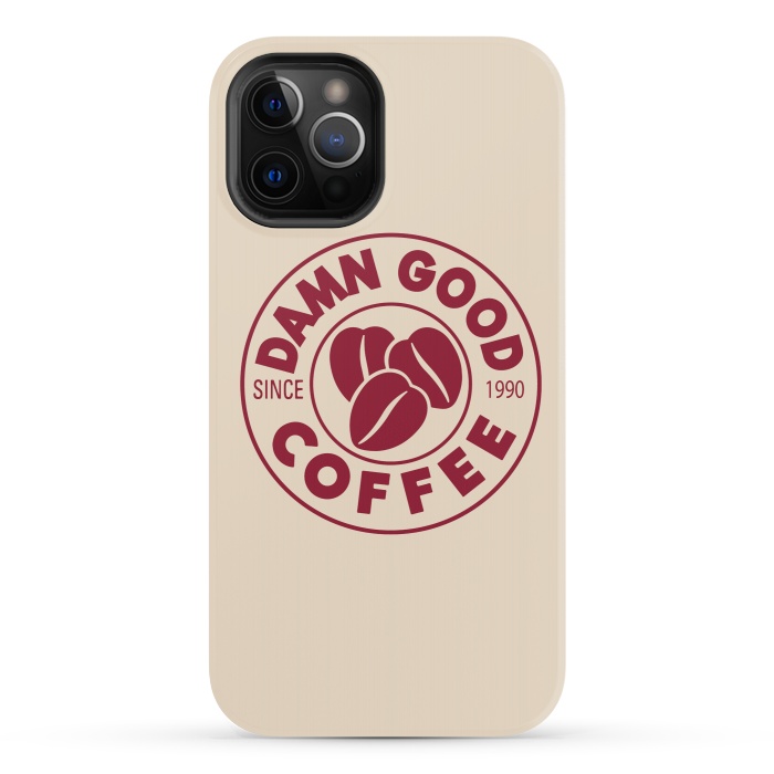 iPhone 12 Pro StrongFit Twin Peaks Damn Good Coffee Costa by Alisterny