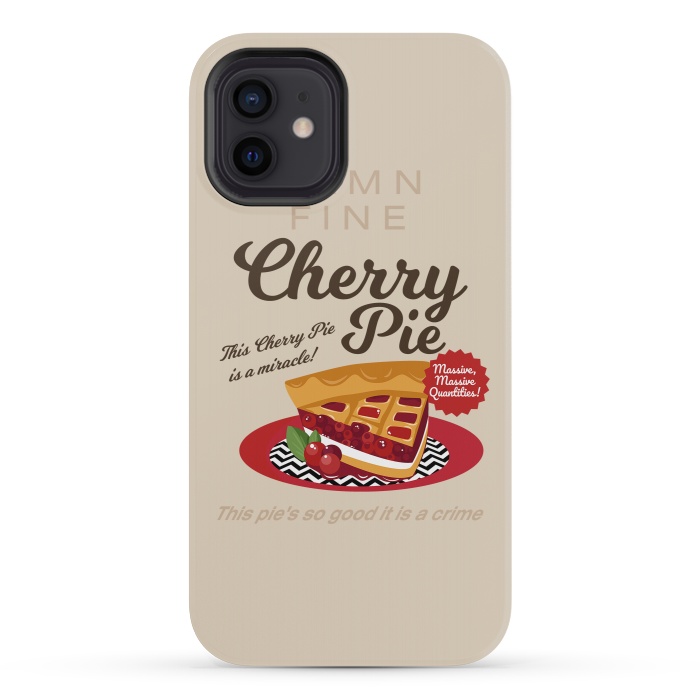 iPhone 12 mini StrongFit Twin Peaks Damn Fine Cherry Pie by Alisterny