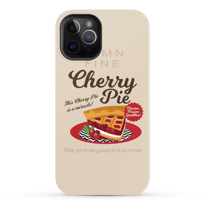 iPhone 12 Pro StrongFit Twin Peaks Damn Fine Cherry Pie by Alisterny