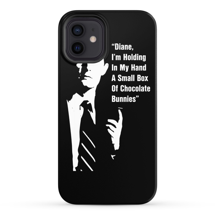 iPhone 12 StrongFit Twin Peaks Diane Chocolate Bunnies by Alisterny