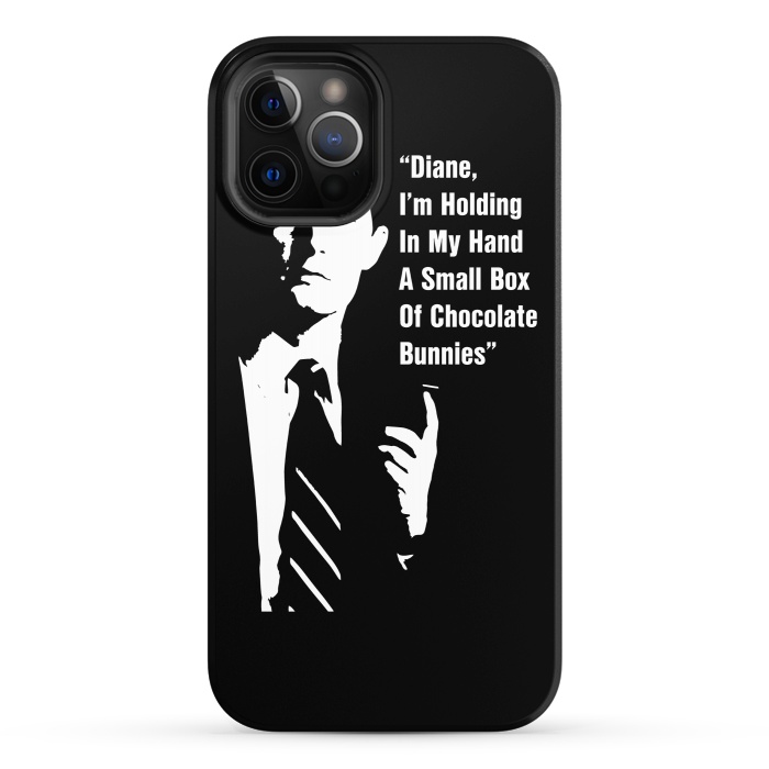 iPhone 12 Pro StrongFit Twin Peaks Diane Chocolate Bunnies by Alisterny