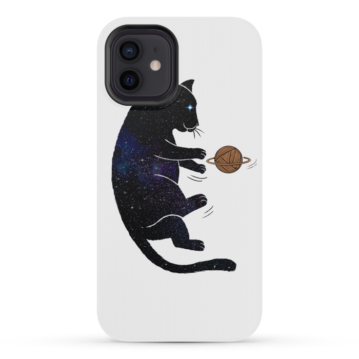 iPhone 12 mini StrongFit Cat Universe by Coffee Man