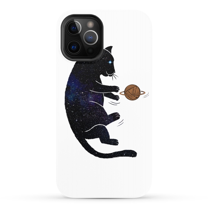 iPhone 12 Pro StrongFit Cat Universe by Coffee Man
