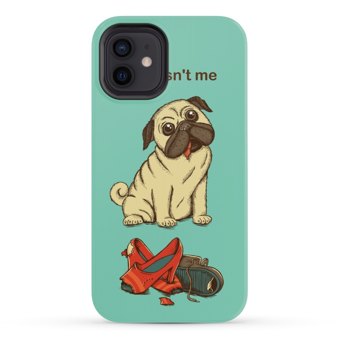 iPhone 12 mini StrongFit Dog And Shoes by Coffee Man