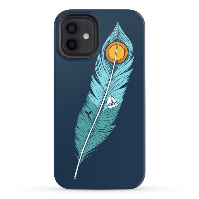 iPhone 12 StrongFit Feather Landscape by Coffee Man