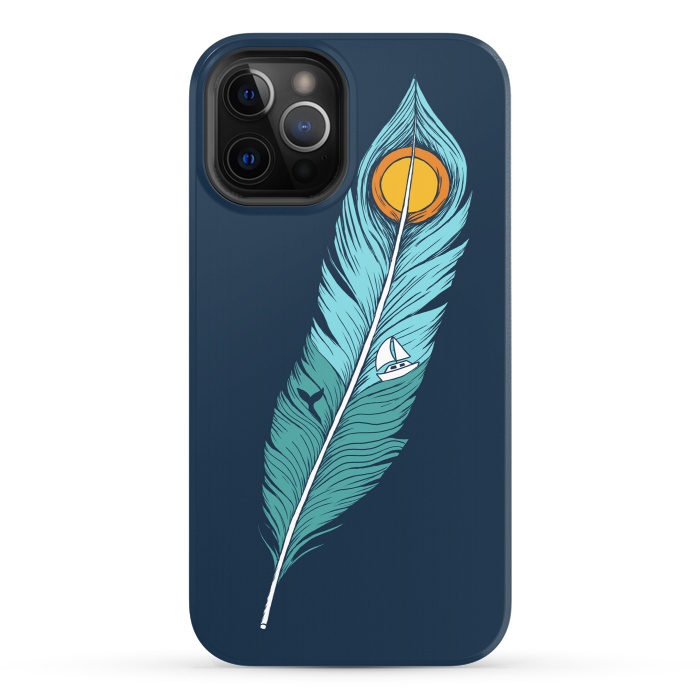 iPhone 12 Pro StrongFit Feather Landscape by Coffee Man