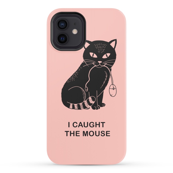 iPhone 12 StrongFit I caugth the mouse rose by Coffee Man