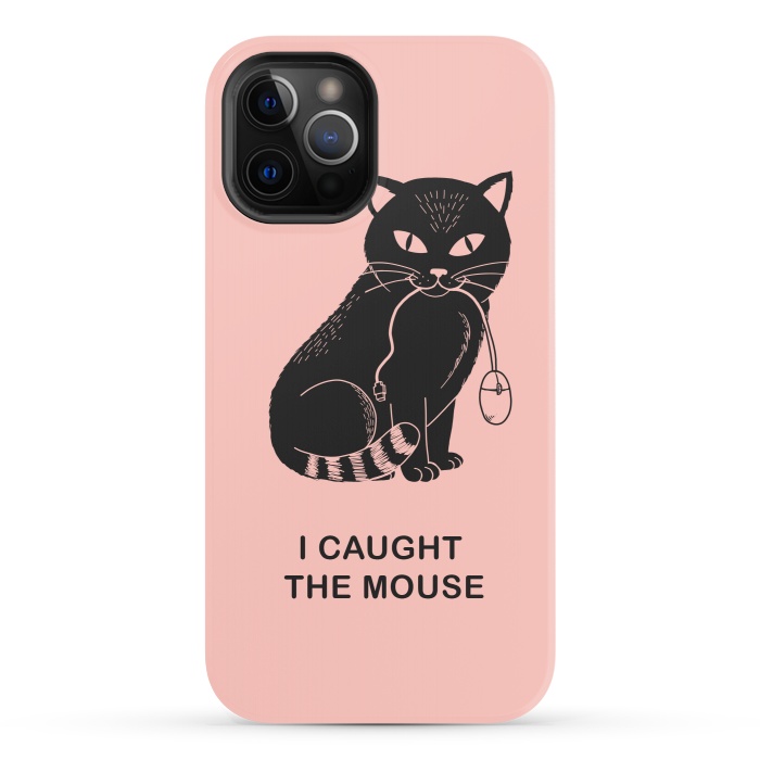 iPhone 12 Pro StrongFit I caugth the mouse rose by Coffee Man