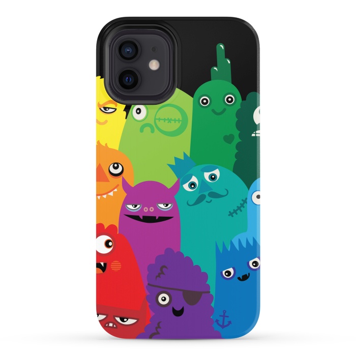 iPhone 12 StrongFit Phone full of Monsters by Wotto