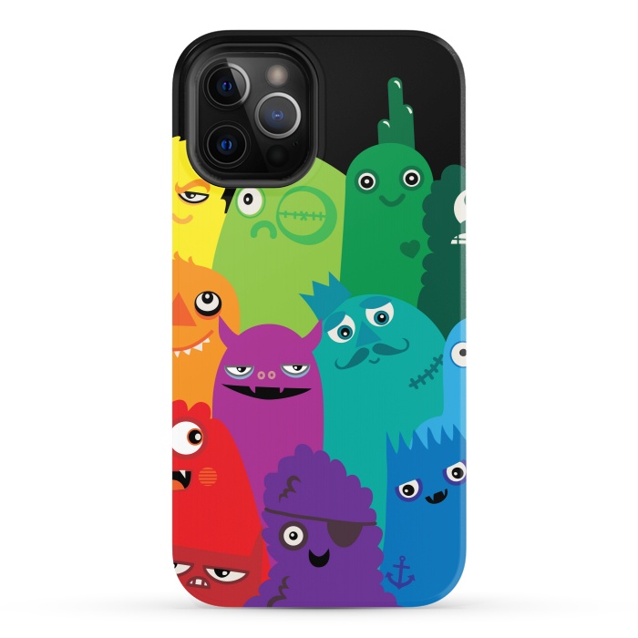 iPhone 12 Pro StrongFit Phone full of Monsters by Wotto