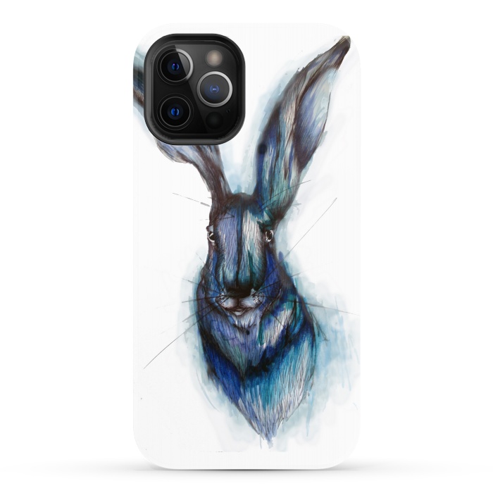 iPhone 12 Pro StrongFit Blue Hare by ECMazur 
