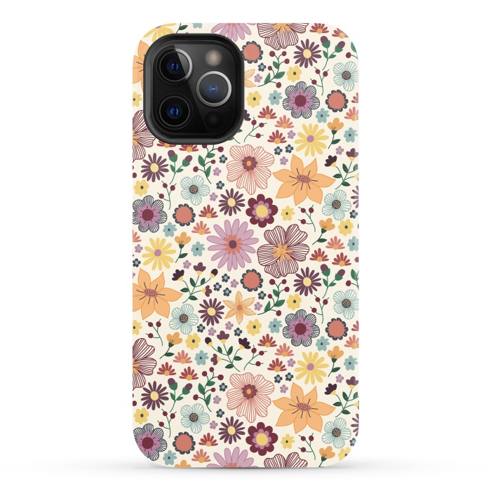 iPhone 12 Pro StrongFit Wild Bloom by TracyLucy Designs
