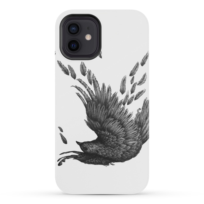 iPhone 12 mini StrongFit Raven Unravelled by ECMazur 