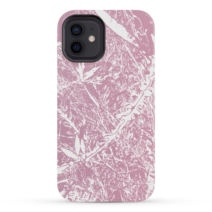 iPhone 12 mini StrongFit Pink Floral Art by Zala Farah