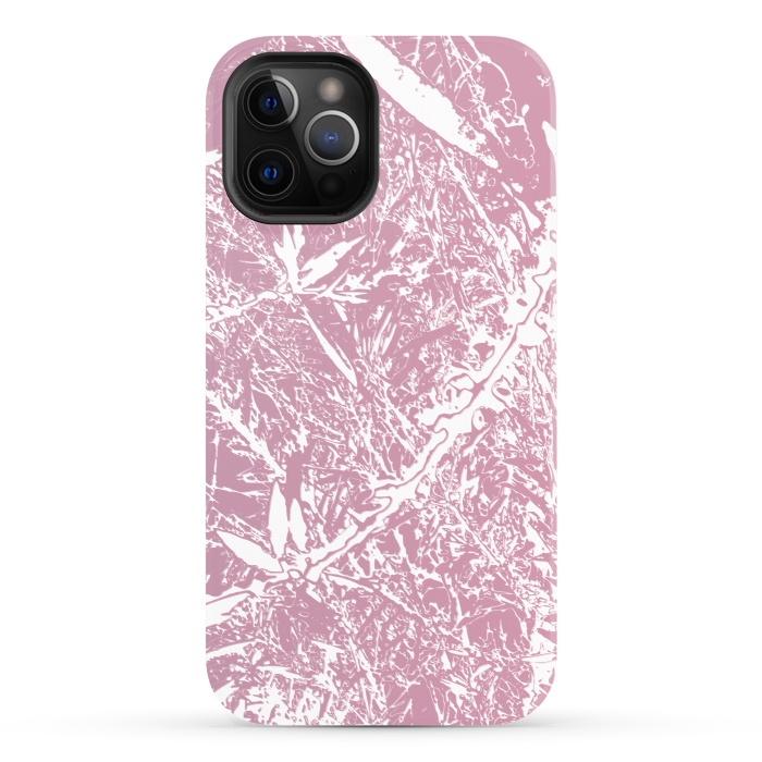 iPhone 12 Pro StrongFit Pink Floral Art by Zala Farah