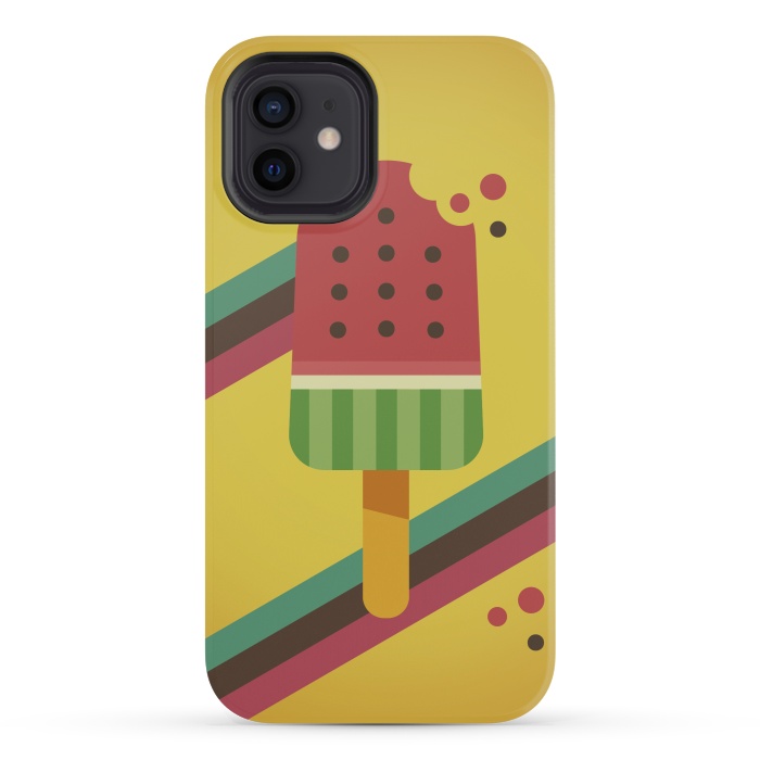 iPhone 12 mini StrongFit Hot & Fresh Watermelon Ice Pop by Dellán