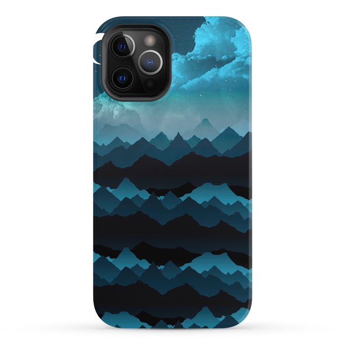 iPhone 12 Pro StrongFit Midnight Blue by Elizabeth Dioquinto