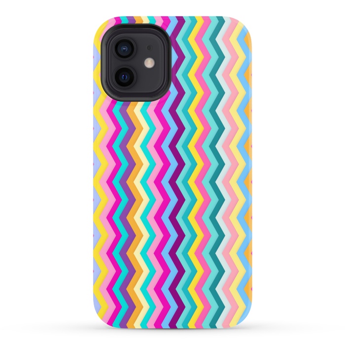 iPhone 12 StrongFit Zigzag by Elizabeth Dioquinto