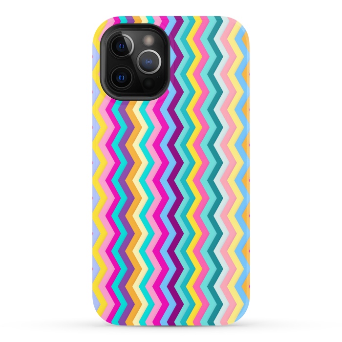 iPhone 12 Pro StrongFit Zigzag by Elizabeth Dioquinto
