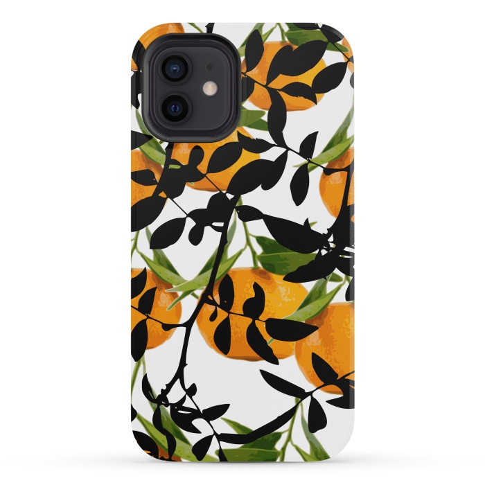 iPhone 12 mini StrongFit Hiding Oranges by Zala Farah