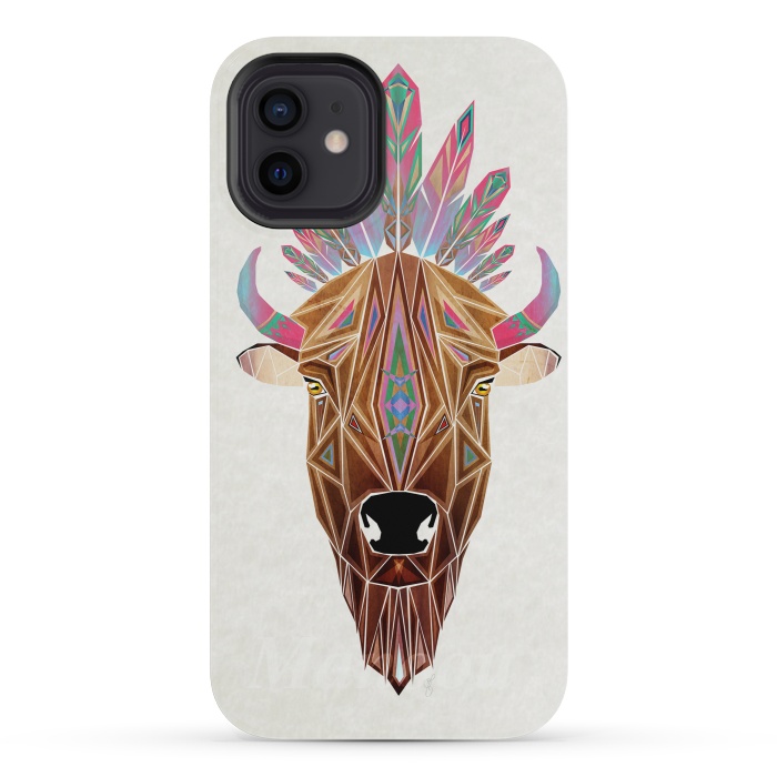 iPhone 12 mini StrongFit bison by Manoou