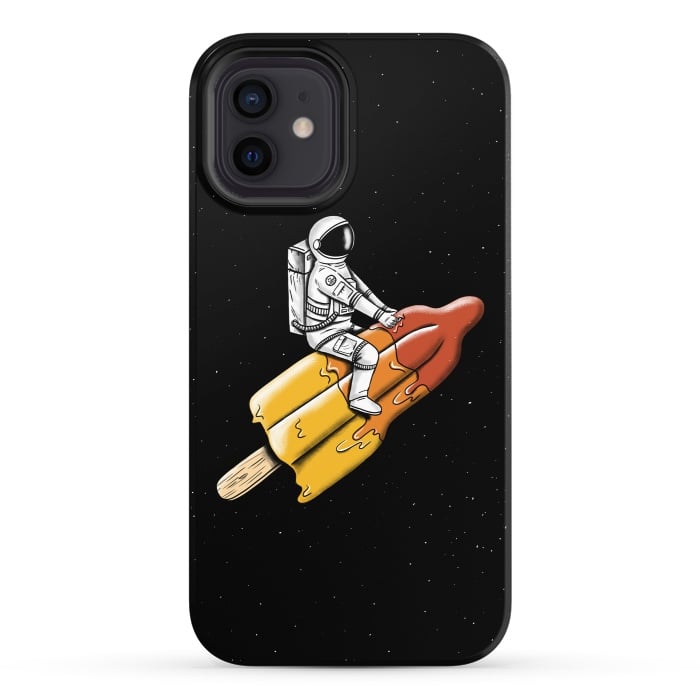 iPhone 12 StrongFit Astronaut Melted Rocket by Coffee Man