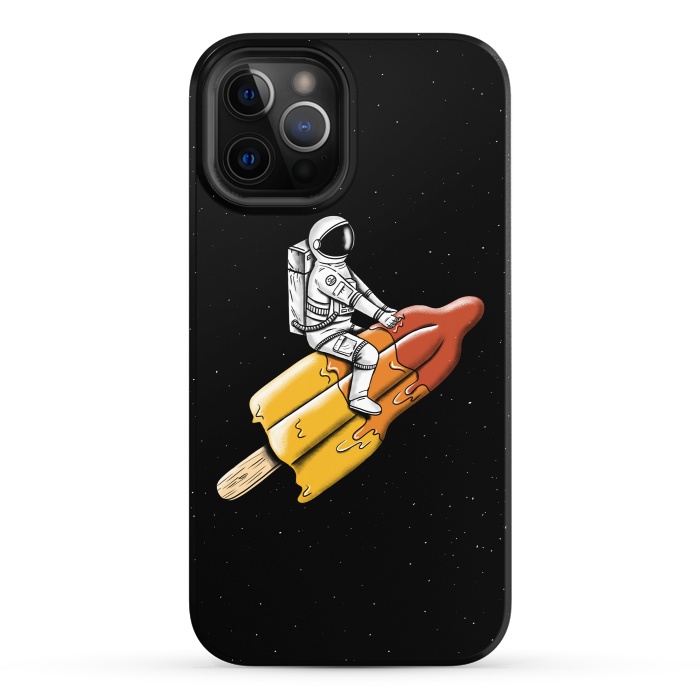 iPhone 12 Pro StrongFit Astronaut Melted Rocket by Coffee Man