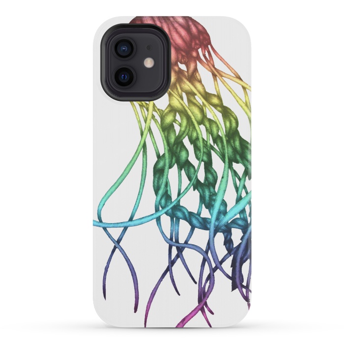 iPhone 12 mini StrongFit Rainbow Jelly by ECMazur 