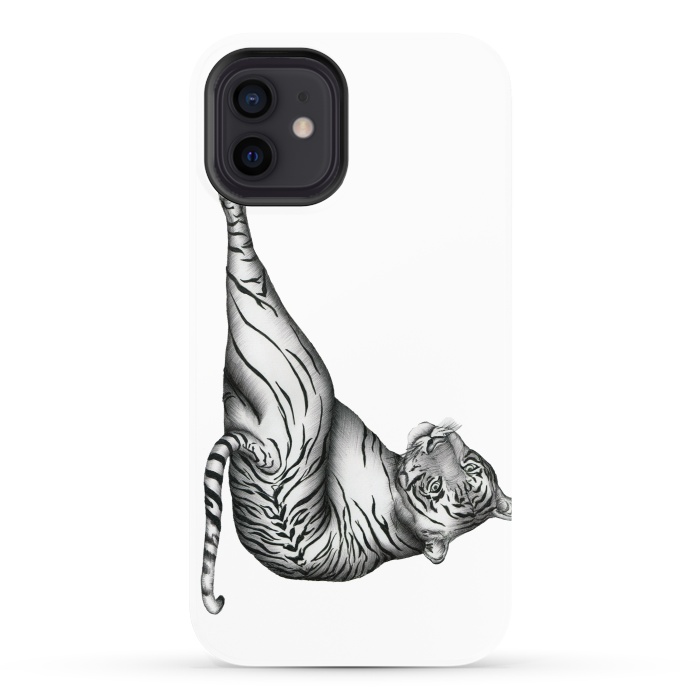 iPhone 12 StrongFit The Hunter | Tiger by ECMazur 