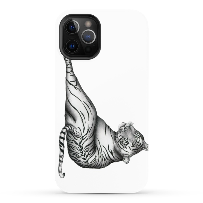 iPhone 12 Pro StrongFit The Hunter | Tiger by ECMazur 