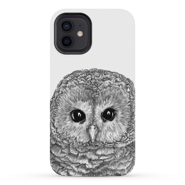iPhone 12 mini StrongFit Tiny Owl by ECMazur 
