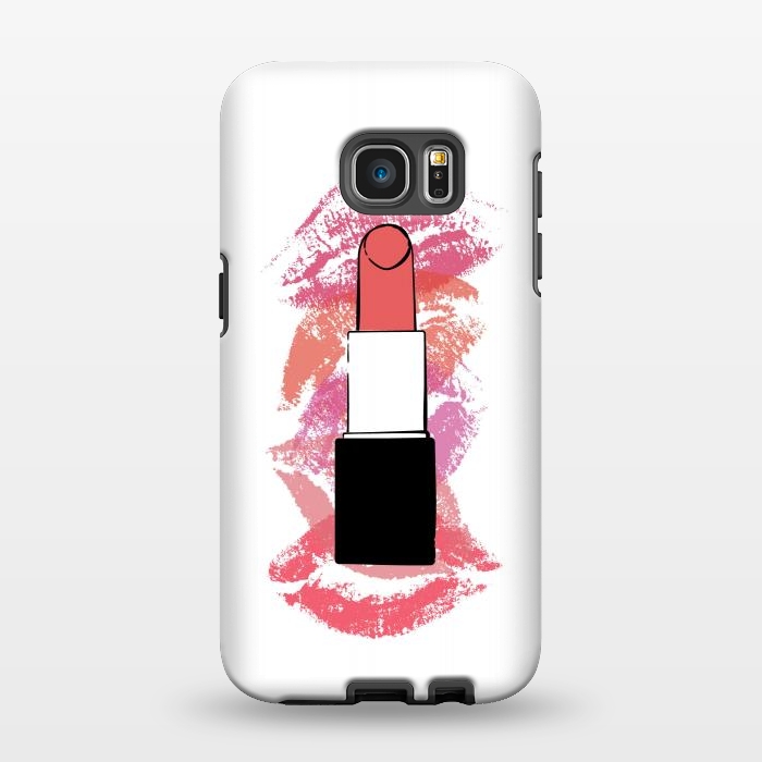 Galaxy S7 EDGE StrongFit Lipstick Kisses by Martina