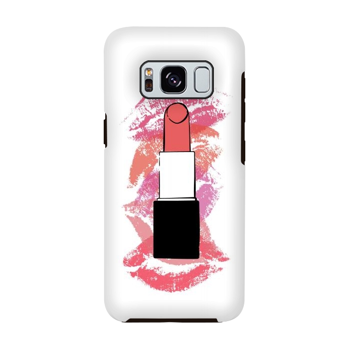 Galaxy S8 StrongFit Lipstick Kisses by Martina