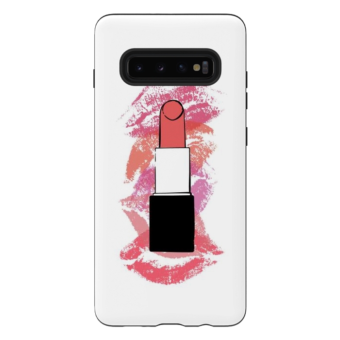 Galaxy S10 plus StrongFit Lipstick Kisses by Martina