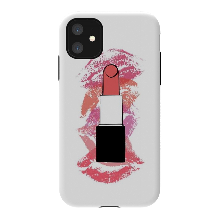 iPhone 11 StrongFit Lipstick Kisses by Martina
