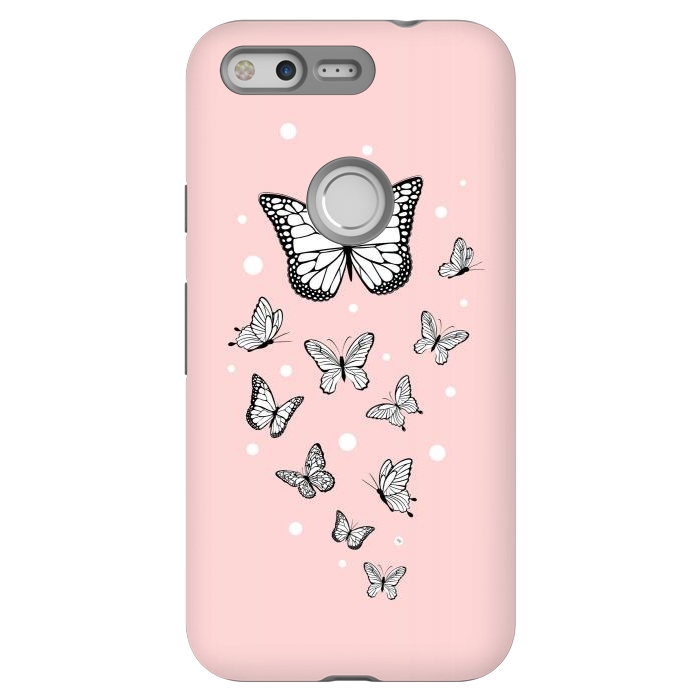 Pixel StrongFit Pink Butterflies by Martina