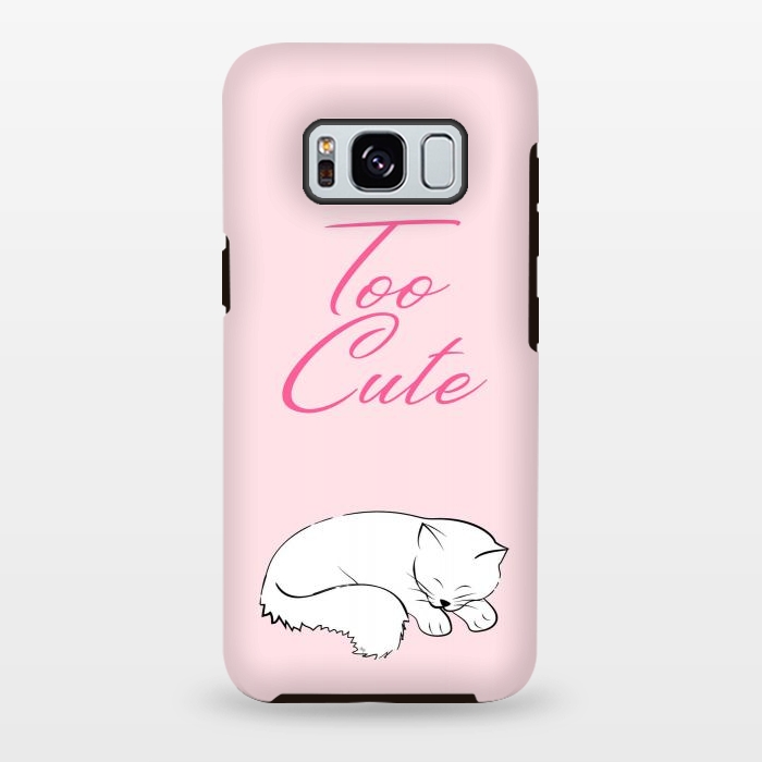 Galaxy S8 plus StrongFit Too cute pussy cat by Martina