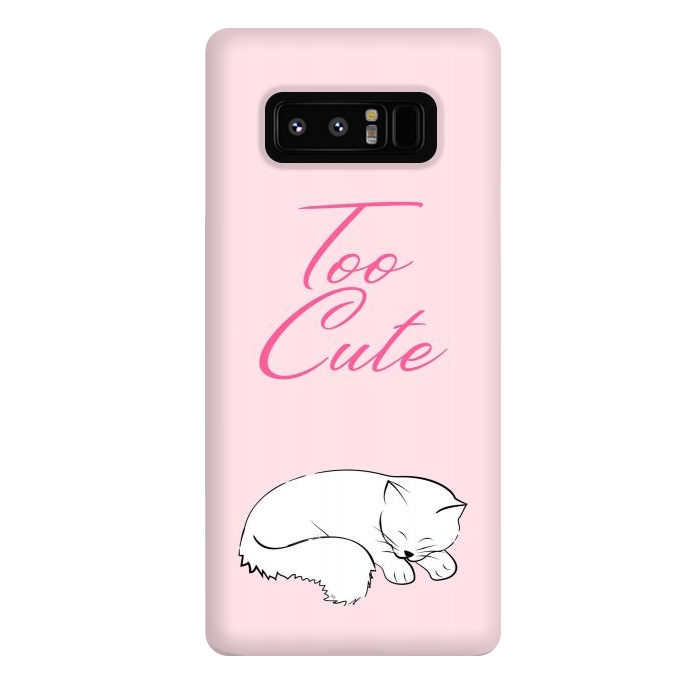 Galaxy Note 8 StrongFit Too cute pussy cat by Martina