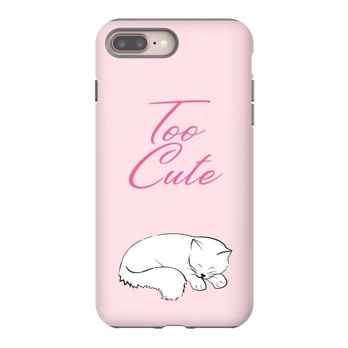 iPhone 8 plus StrongFit Too cute pussy cat by Martina