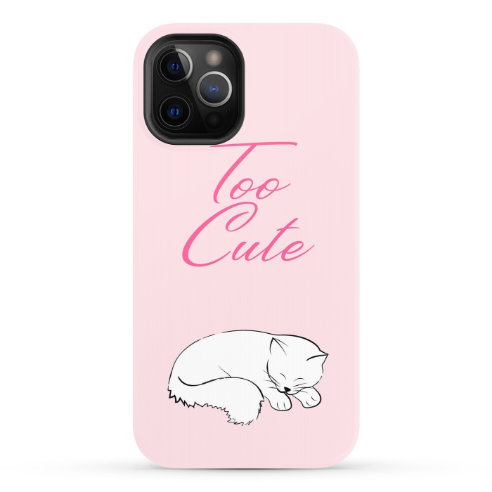 iPhone 12 Pro StrongFit Too cute pussy cat by Martina
