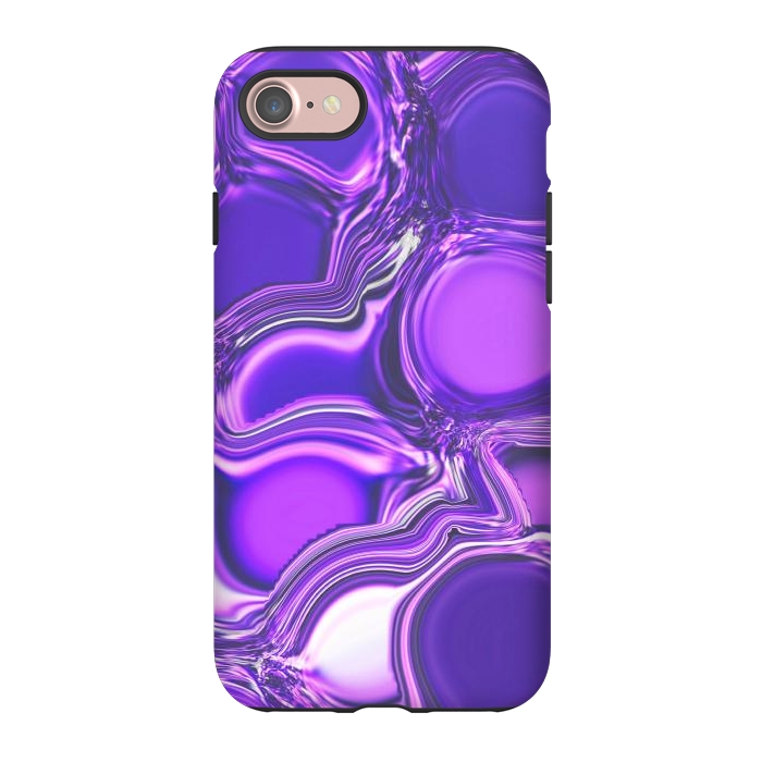 iPhone 7 StrongFit Purple Bubbles by Martina
