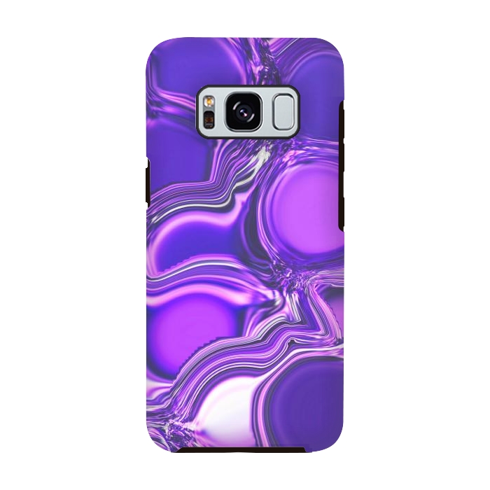 Galaxy S8 StrongFit Purple Bubbles by Martina