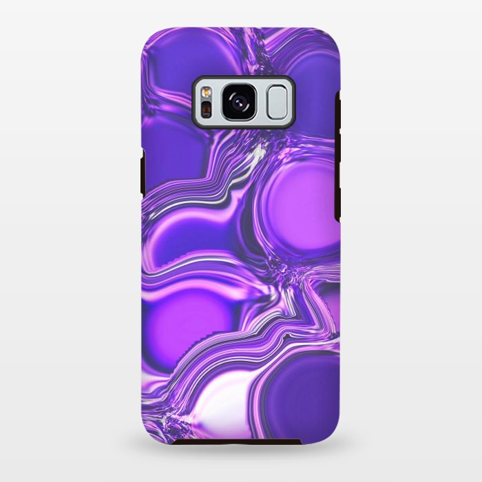 Galaxy S8 plus StrongFit Purple Bubbles by Martina