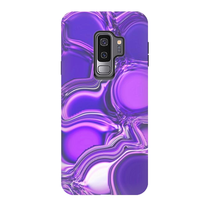 Galaxy S9 plus StrongFit Purple Bubbles by Martina