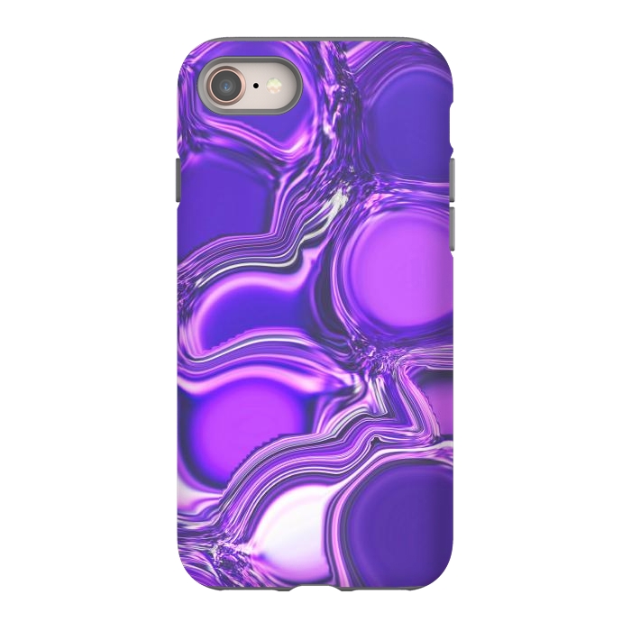 iPhone 8 StrongFit Purple Bubbles by Martina