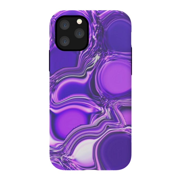 iPhone 11 Pro StrongFit Purple Bubbles by Martina