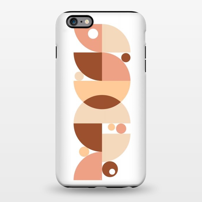 iPhone 6/6s plus StrongFit Retro graphic Terracota by Martina