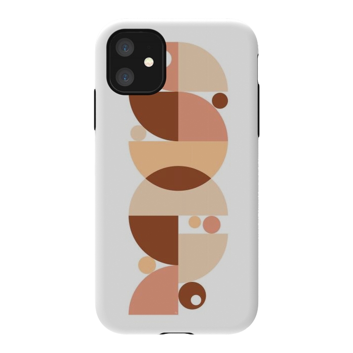 iPhone 11 StrongFit Retro graphic Terracota by Martina